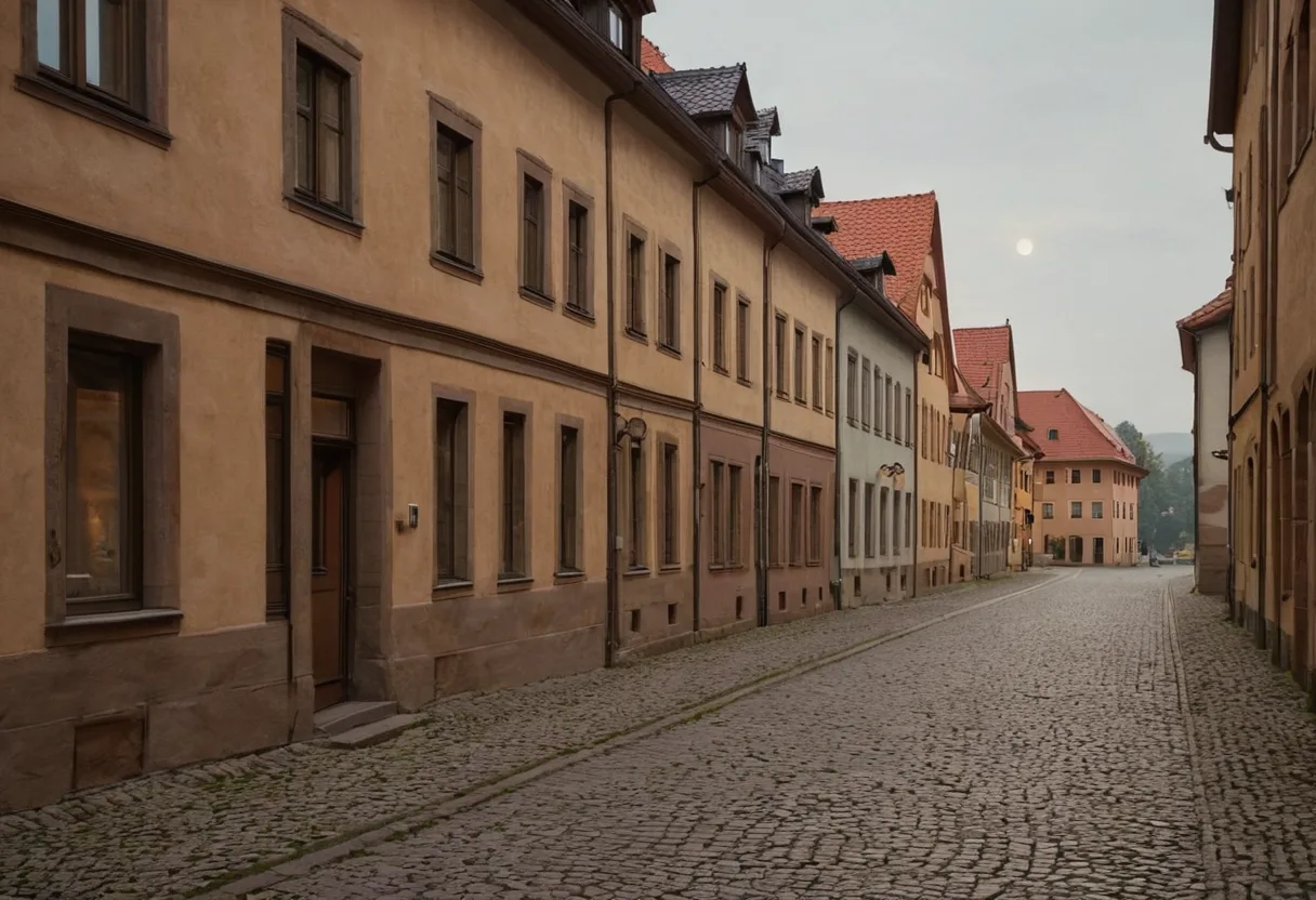 Wohnstraße in Dresden
